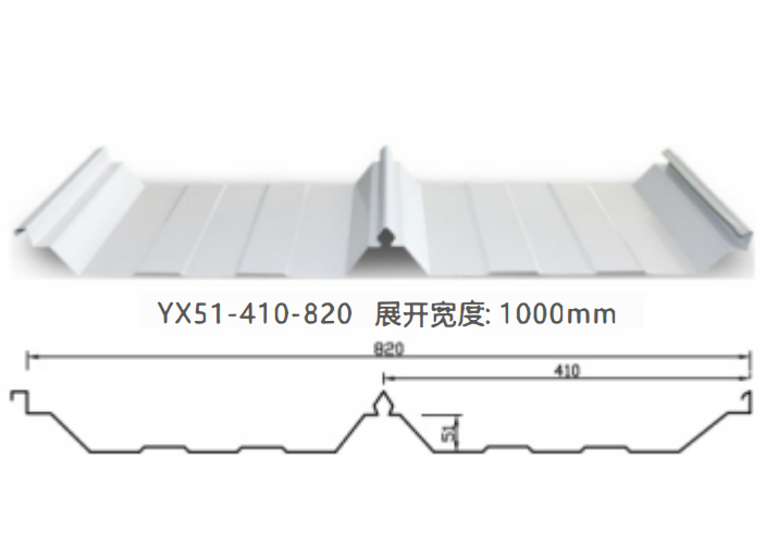 YX51-410-820型彩鋼板