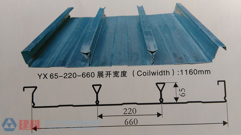 YXB65-220-660閉口式樓承板